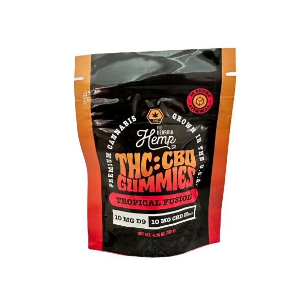 10mg Delta 9 + 10mg CBD 1:1 Gummies • Tropical Fusion - Image 5