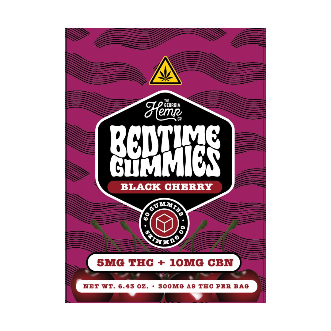 Bedtime Gummies • 5mg THC+10mg CBN • Black Cherry • 60ct - Image 2