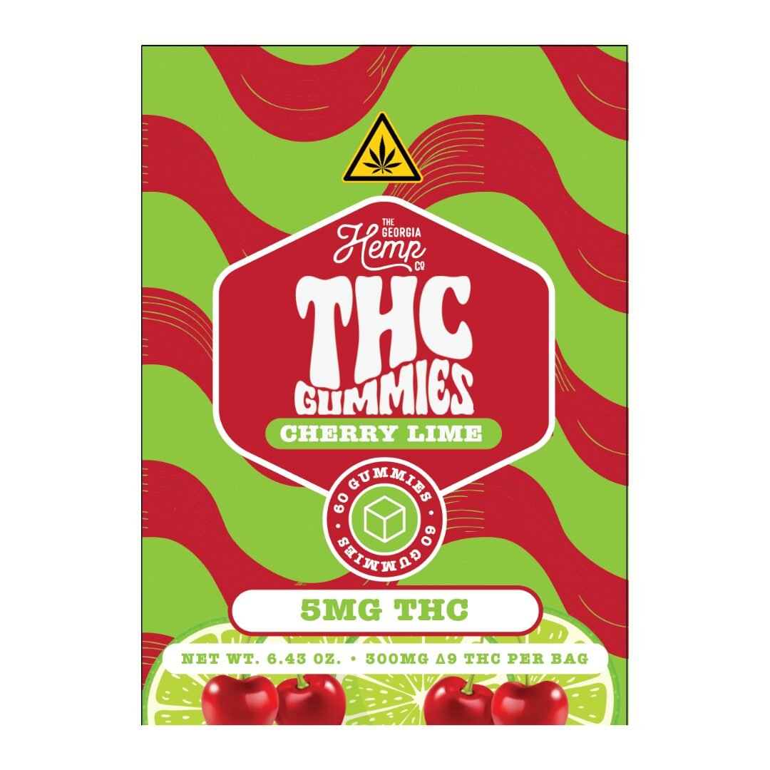 THC Gummies • 5mg THC • Cherry Lime • 60ct - Image 2